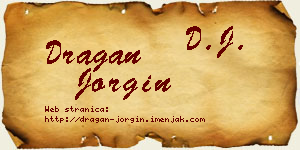 Dragan Jorgin vizit kartica